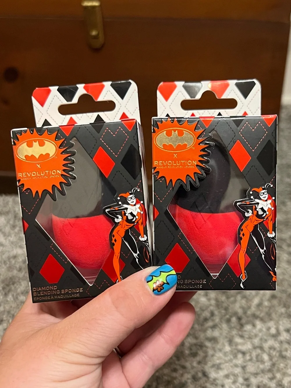 Revolution x DC Comics Harley Quinn Diamond Blending Sponges
